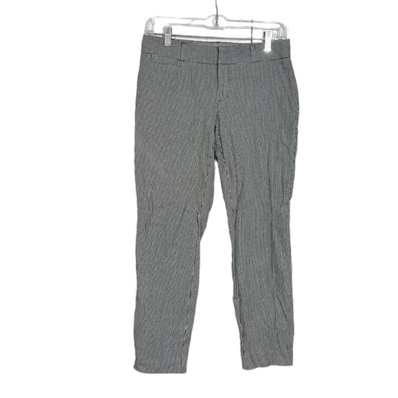 Banana Republic Sloan Houndstooth Ankle Pants Pleated Size 2 Office Career - Picture 1 of 8